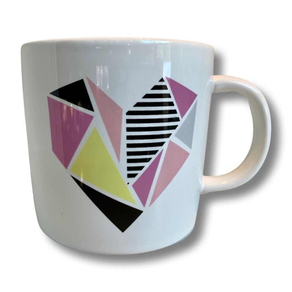 Caribou Coffee All Heart Abstract Coffee Mug 2016 Ceramic